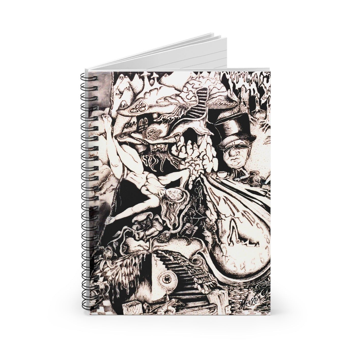 Alice In Wonderland Spiral Notebook - Ruled Line