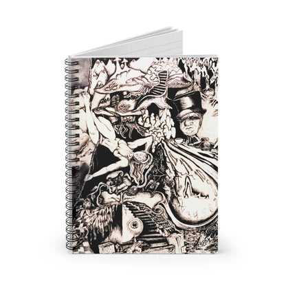 Alice In Wonderland Spiral Notebook - Ruled Line