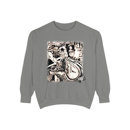 Alice In Wonderland Unisex Garment-Dyed Sweatshirt