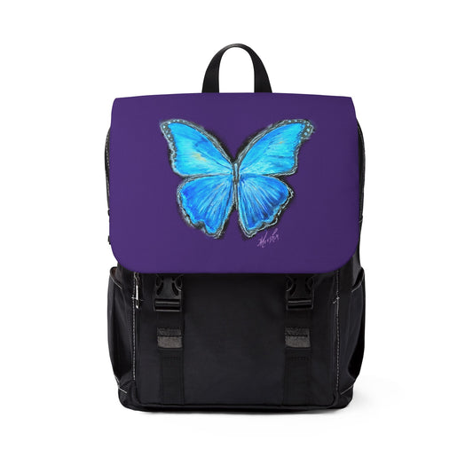 Butterfly Unisex Casual Shoulder Backpack