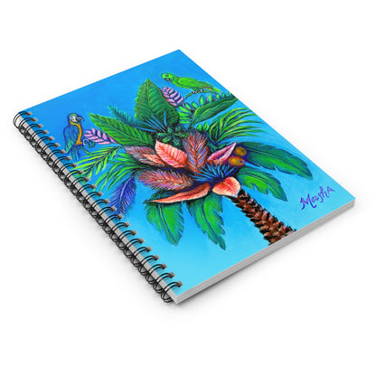 Palm Tree of Life Spiral Notebook - Ruled Line