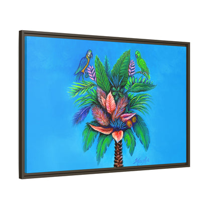 Palm Tree of Life Framed Canvas Print