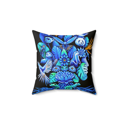 Out of the blue Spun Polyester Square Pillow