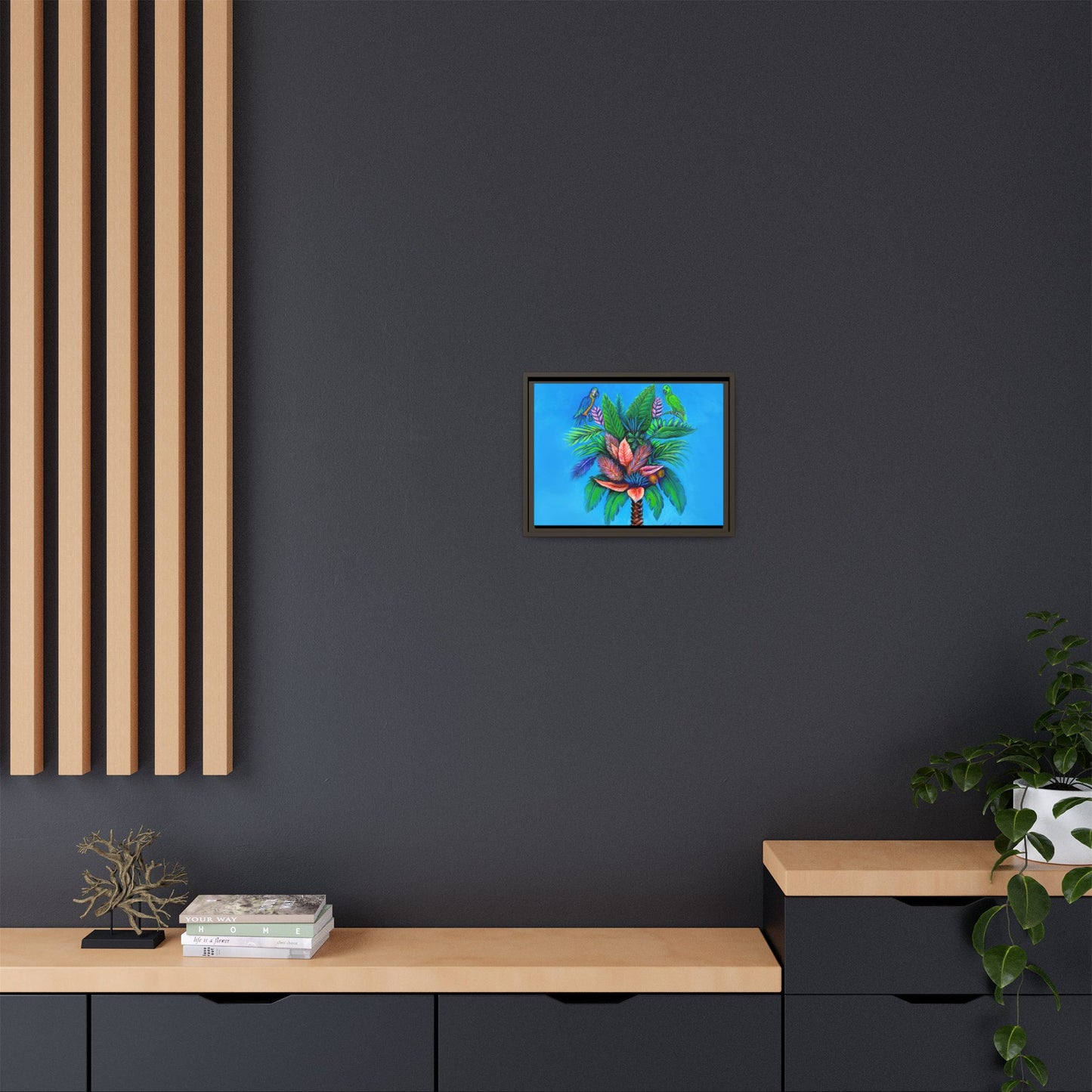 Palm Tree of Life Framed Canvas Print