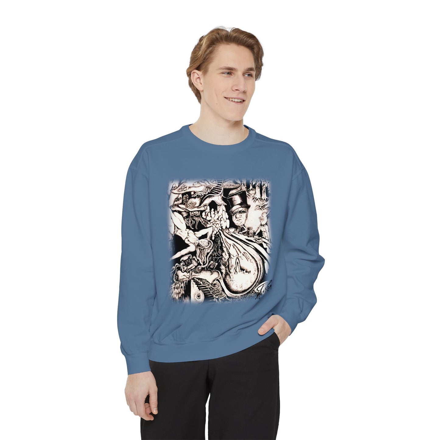 Alice In Wonderland Unisex Garment-Dyed Sweatshirt