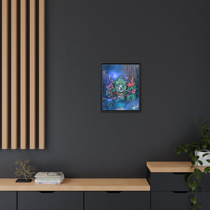 Moonlight Mischief Framed Canvas Print