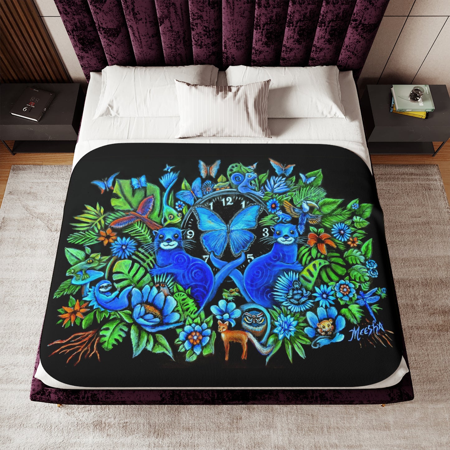 Super Soft "Out Of Time" Favorite Sherpa Blanket