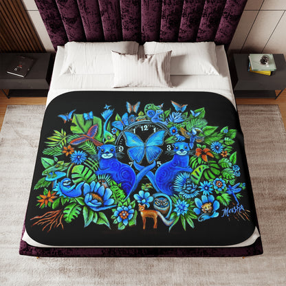 Super Soft "Out Of Time" Favorite Sherpa Blanket