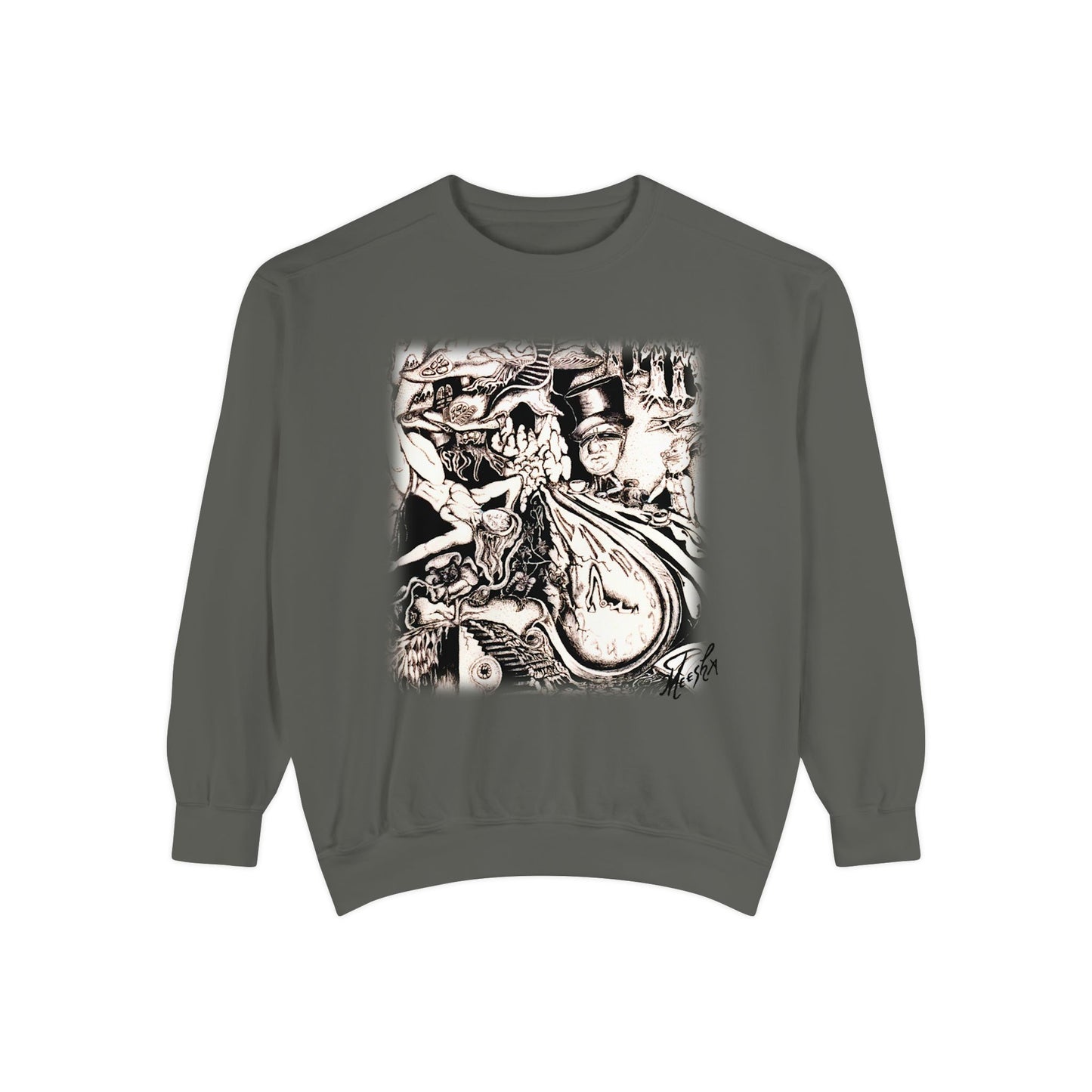 Alice In Wonderland Unisex Garment-Dyed Sweatshirt