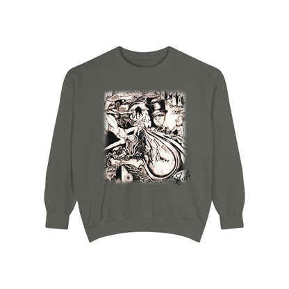 Alice In Wonderland Unisex Garment-Dyed Sweatshirt