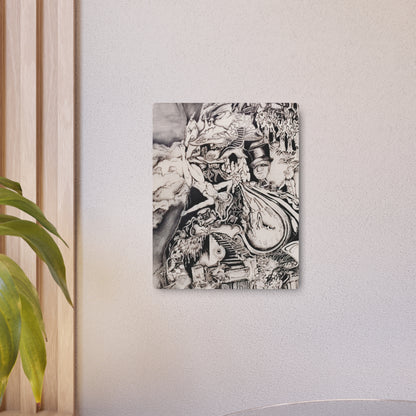 Alice In Blunderland Metal Art Sign