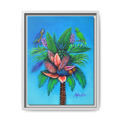 Palm Tree of Life Framed Canvas Print