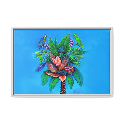 Palm Tree of Life Framed Canvas Print