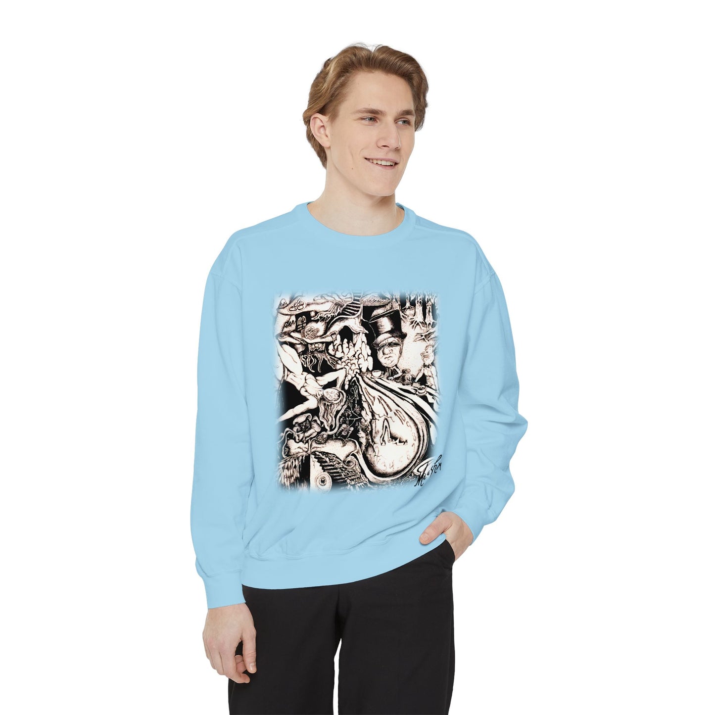 Alice In Wonderland Unisex Garment-Dyed Sweatshirt