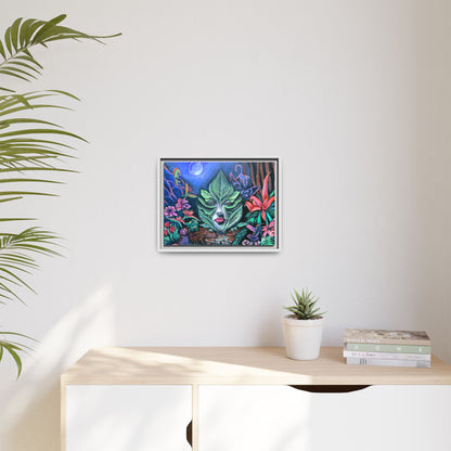 Moonlight Mischief Framed Canvas Print