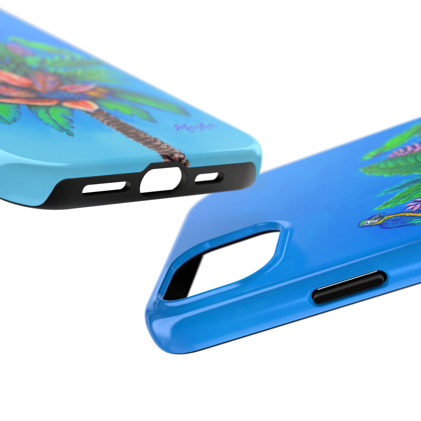PalmTree of Life Tough Phone Case for Nature Lovers and Parrot heads