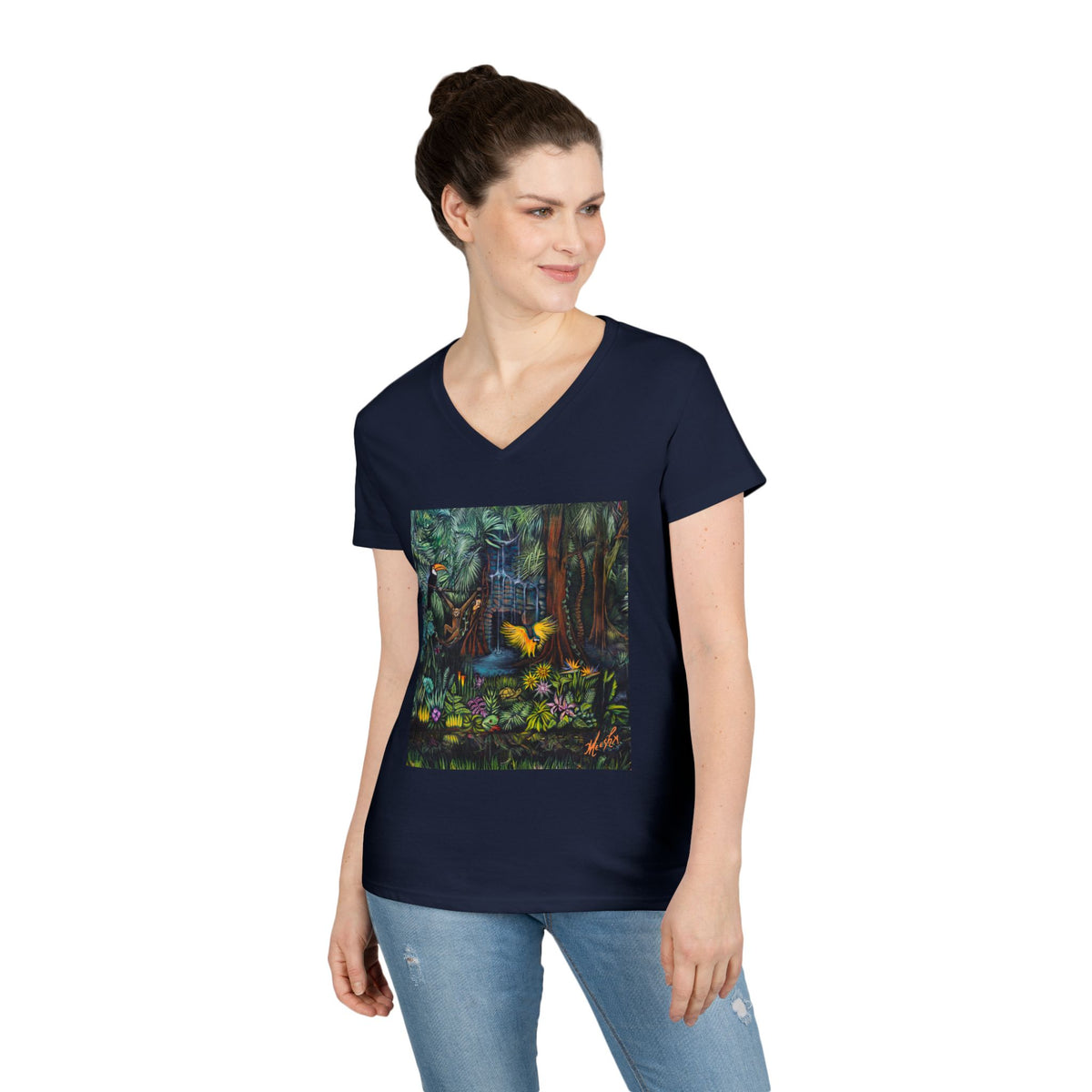Amazonia  Ladies' Nature Lover V-Neck T-Shirt