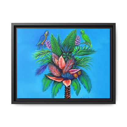 Palm Tree of Life Framed Canvas Print