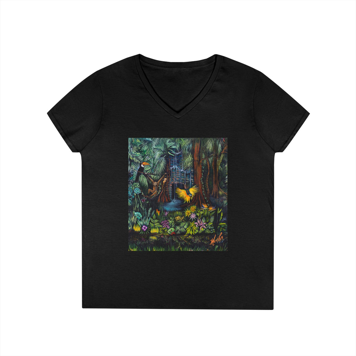 Amazonia  Ladies' Nature Lover V-Neck T-Shirt