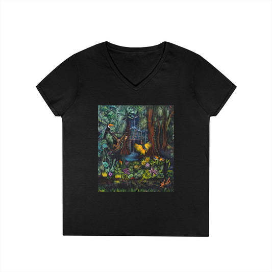 Amazonia  Ladies' Nature Lover V-Neck T-Shirt