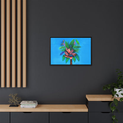 Palm Tree of Life Framed Canvas Print