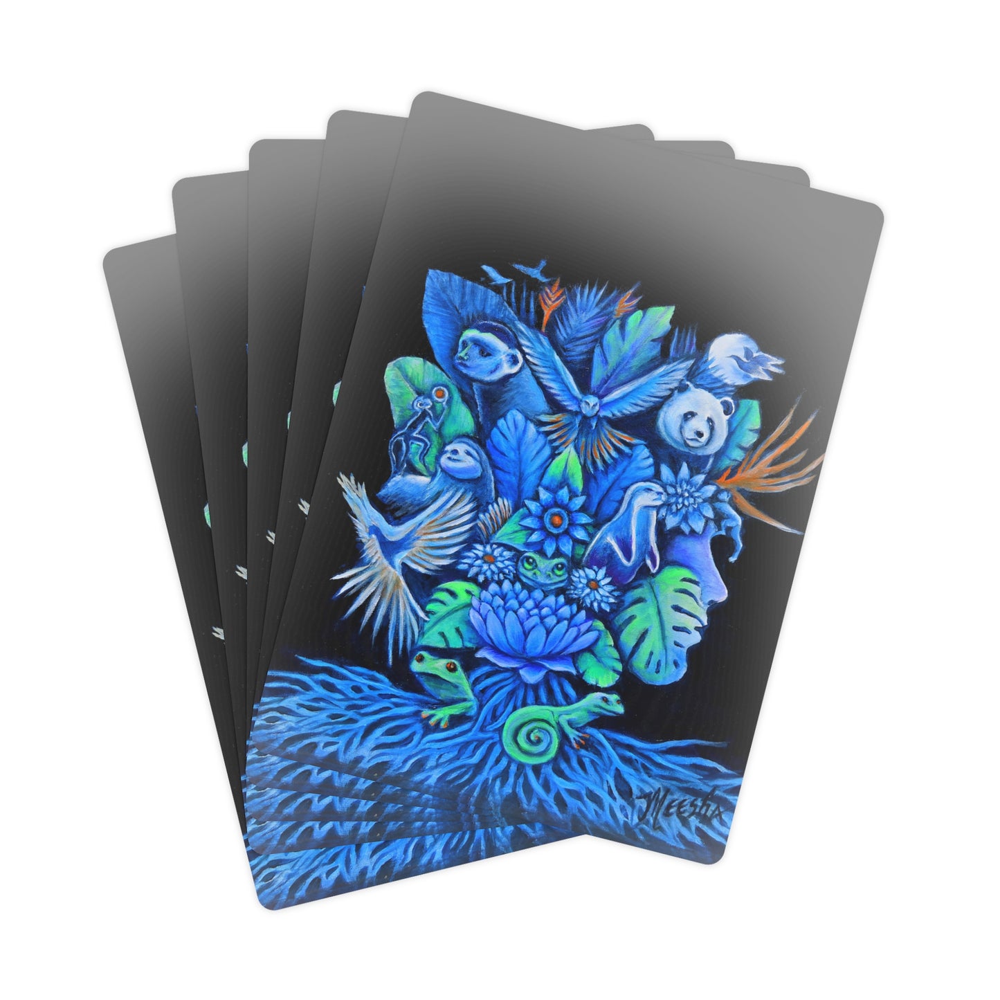 Out of The Blue Poker Cards