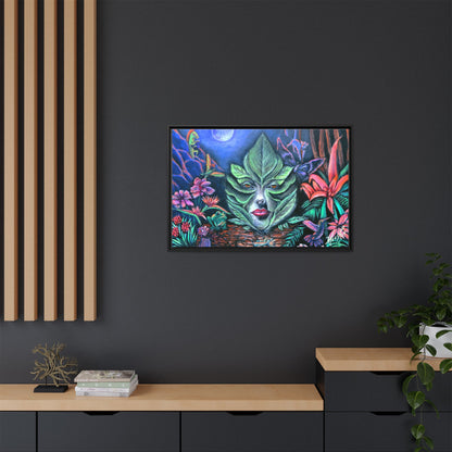 Moonlight Mischief Framed Canvas Print