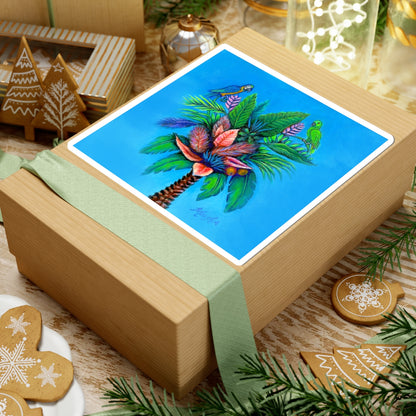 Palm Tree of Life Kiss-Cut Stickers