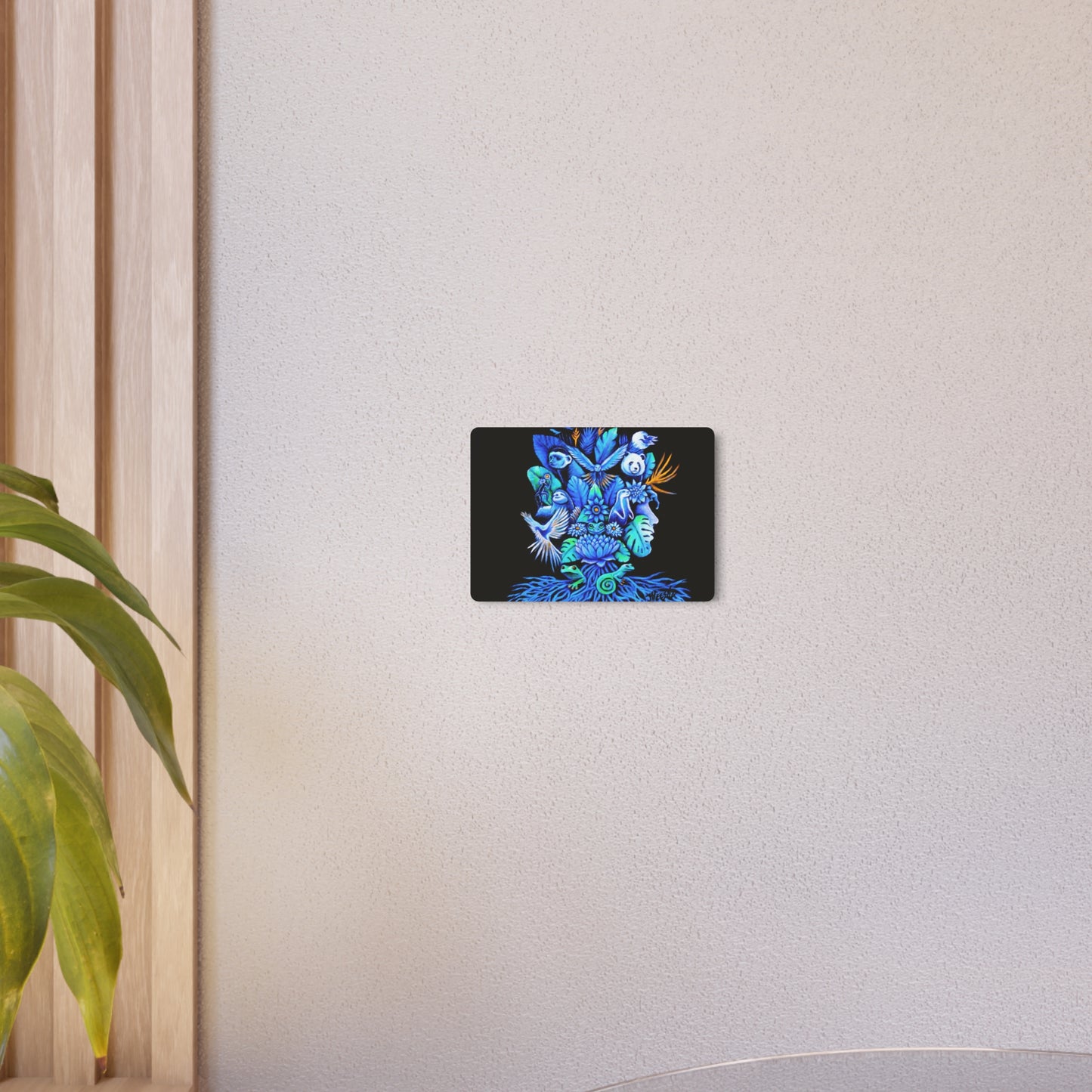 Out of the blue Metal Art Sign