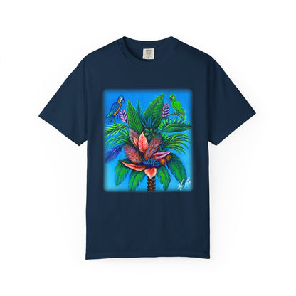 Palm Tree of Life Unisex Garment-Dyed T-shirt