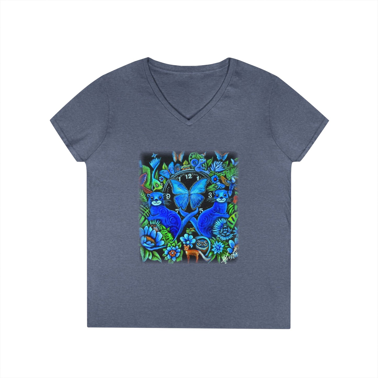 Out of Time Ladies' V-Neck T-Shirt
