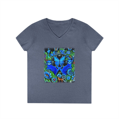 Out of Time Ladies' V-Neck T-Shirt