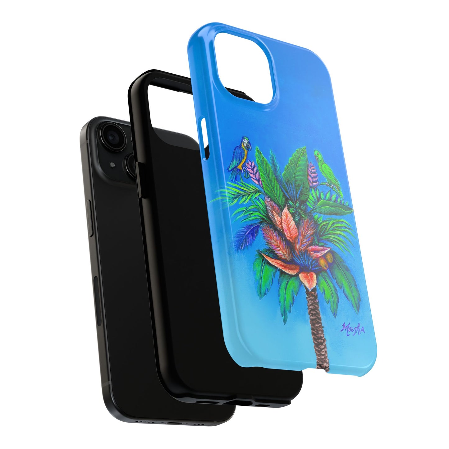 PalmTree of Life Tough Phone Case for Nature Lovers and Parrot heads