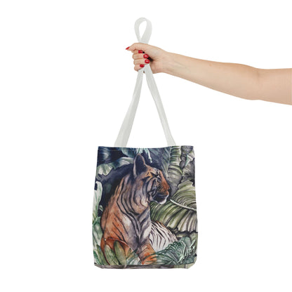 Watchful Warrior Tiger Tote Bag