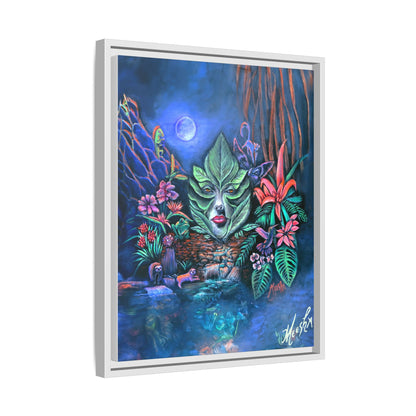 Moonlight Mischief Framed Canvas Print