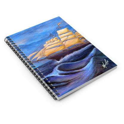 Whimsical Wavehopper Spiral Notebook - Ruled Line