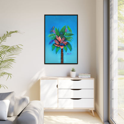 Palm Tree of Life Framed Canvas Print