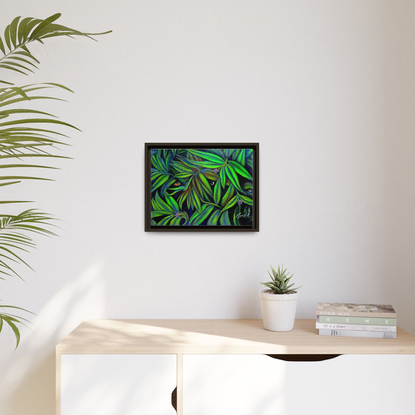 Jeepers Peepers Framed Canvas Print