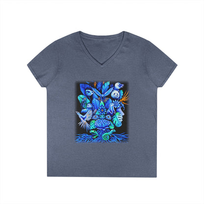 Out of the blue Ladies' V-Neck T-Shirt
