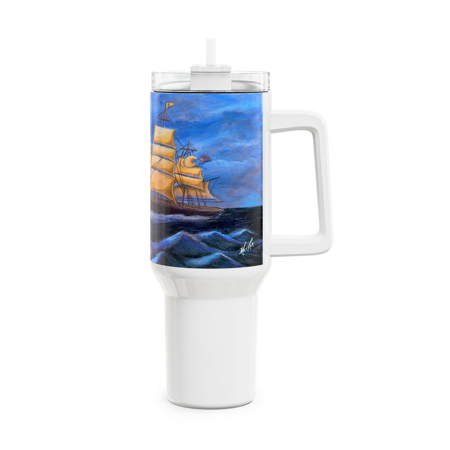 Whimsical Wavehopper 40oz Tumbler