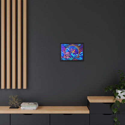 Celestrial Extraterrestrial Framed Canvas Print