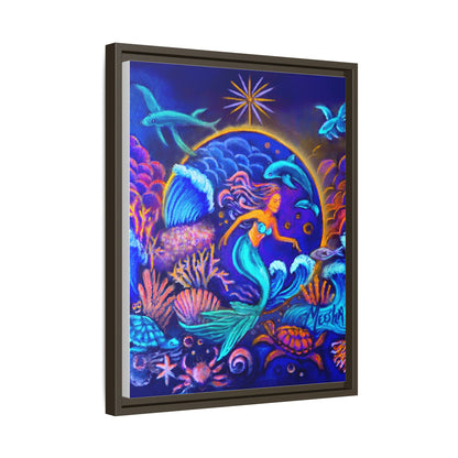 Celestrial Extraterrestrial Framed Canvas Print