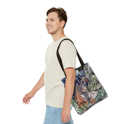 Watchful Warrior Tiger Tote Bag