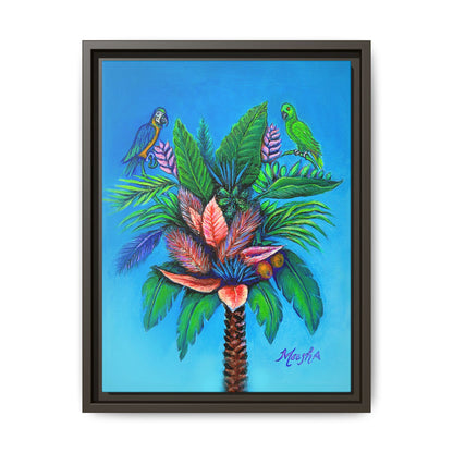 Palm Tree of Life Framed Canvas Print