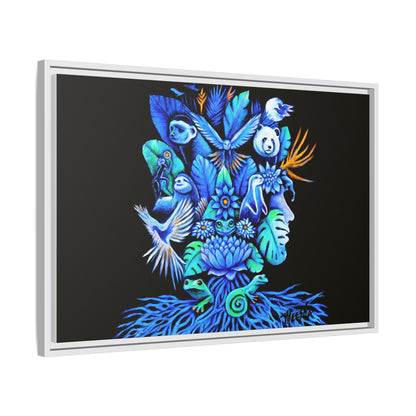 Out of The Blue Framed Canvas Print