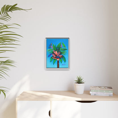Palm Tree of Life Framed Canvas Print