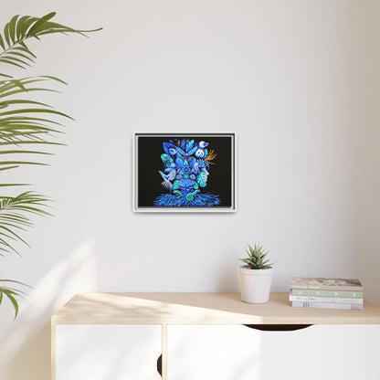 Out of The Blue Framed Canvas Print
