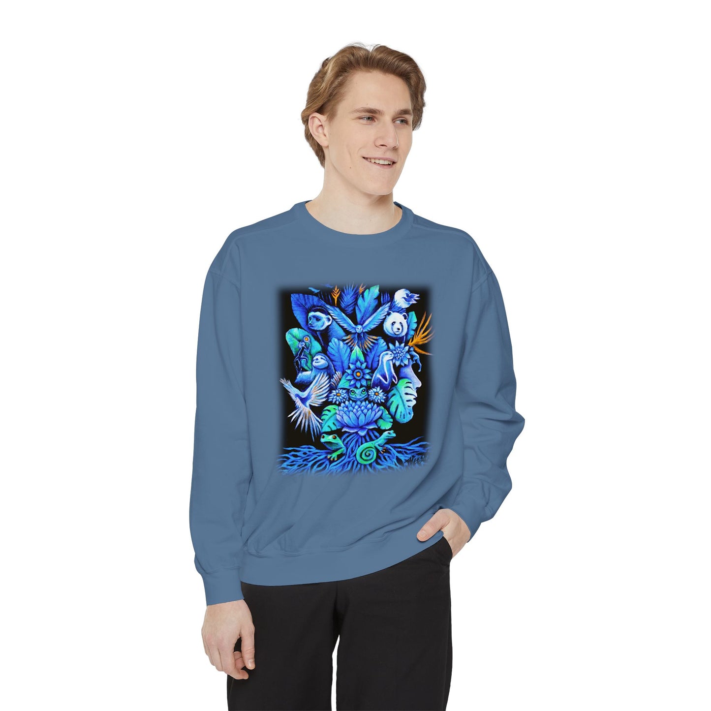Out of the blue Unisex Garment-Dyed Sweatshirt
