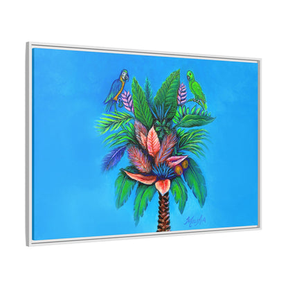 Palm Tree of Life Framed Canvas Print