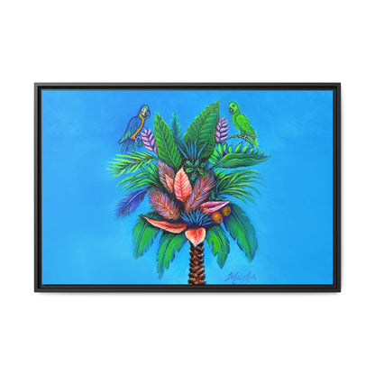 Palm Tree of Life Framed Canvas Print